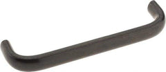 Amatom Electronic Hardware - 4-9/32" Long x 0.44" Wide x 1" High, Oval Handle - Black Oxide Finish, Stainless Steel, 4" Center to Center - Eagle Tool & Supply