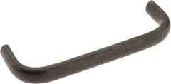 Amatom Electronic Hardware - 4-9/32" Long x 0.44" Wide x 1-9/32" High, Oval Handle - Black Oxide Finish, Stainless Steel, 4" Center to Center - Eagle Tool & Supply
