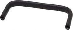 Amatom Electronic Hardware - 4-9/32" Long x 0.44" Wide x 2" High, Oval Handle - Black Anodized, Aluminum, 4" Center to Center - Eagle Tool & Supply