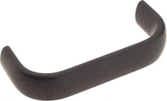 Amatom Electronic Hardware - 3-9/32" Long x 0.63" Wide x 1-9/32" High, Oval Handle - Black Anodized, Aluminum, 3" Center to Center - Eagle Tool & Supply