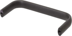 Amatom Electronic Hardware - 4-25/32" Long x 0.63" Wide x 2" High, Oval Handle - Black Anodized, Aluminum, 4-1/2" Center to Center - Eagle Tool & Supply