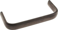 Amatom Electronic Hardware - 4-25/32" Long x 0.63" Wide x 2" High, Oval Handle - Black Oxide Finish, Stainless Steel, 4-1/2" Center to Center - Eagle Tool & Supply