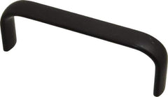 Amatom Electronic Hardware - 4-27/32" Long x 0.63" Wide x 1-3/4" High, Oval Handle - Black Anodized, Aluminum, 4-9/16" Center to Center - Eagle Tool & Supply