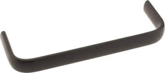 Amatom Electronic Hardware - 6-9/32" Long x 0.63" Wide x 2" High, Oval Handle - Black Oxide Finish, Stainless Steel, 6" Center to Center - Eagle Tool & Supply