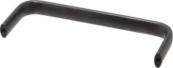 Amatom Electronic Hardware - 6-9/32" Long x 0.63" Wide x 2-1/4" High, Oval Handle - Black Oxide Finish, Stainless Steel, 6" Center to Center - Eagle Tool & Supply