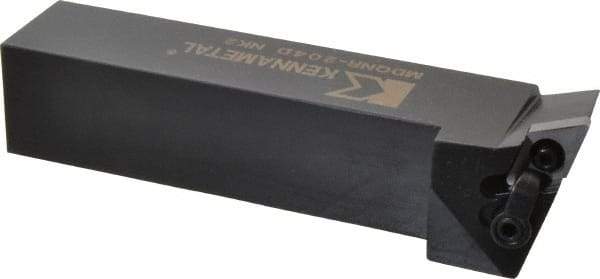Kennametal - MDQN, Right Hand Cut, 27.5° Lead Angle, 1-1/4" Shank Height x 1-1/4" Shank Width, Negative Rake Indexable Turning Toolholder - 6" OAL, DN..43. Insert Compatibility, Series Kenloc - Eagle Tool & Supply