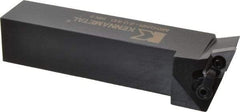 Kennametal - MDQN, Right Hand Cut, 27.5° Lead Angle, 1-1/4" Shank Height x 1-1/4" Shank Width, Negative Rake Indexable Turning Toolholder - 6" OAL, DN..43. Insert Compatibility, Series Kenloc - Eagle Tool & Supply