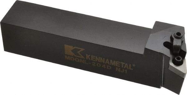 Kennametal - MDQN, Left Hand Cut, 27.5° Lead Angle, 1-1/4" Shank Height x 1-1/4" Shank Width, Negative Rake Indexable Turning Toolholder - 6" OAL, DN..43. Insert Compatibility, Series Kenloc - Eagle Tool & Supply