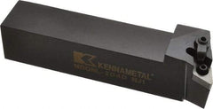 Kennametal - MDQN, Left Hand Cut, 27.5° Lead Angle, 1-1/4" Shank Height x 1-1/4" Shank Width, Negative Rake Indexable Turning Toolholder - 6" OAL, DN..43. Insert Compatibility, Series Kenloc - Eagle Tool & Supply