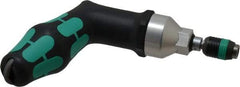 Wera - 3 to 6 N/m, Adjustable Torque Limiting Screwdriver - 6" OAL, 1/4" Drive, 1/4" Graduation - Eagle Tool & Supply