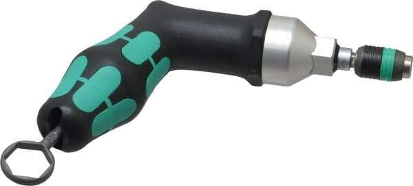 Wera - 25 to 55 In/Lb, Adjustable Torque Limiting Screwdriver - 6" OAL, 1/4" Drive, 2.5 In/Lb Graduation - Eagle Tool & Supply
