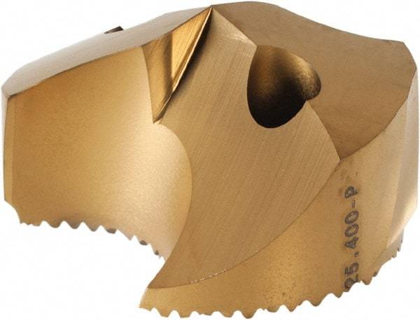 Seco - Series SD100, 25.4mm Diam 140° Replaceable Drill Tip - Carbide, TiAlN Finish, Through Coolant - Eagle Tool & Supply