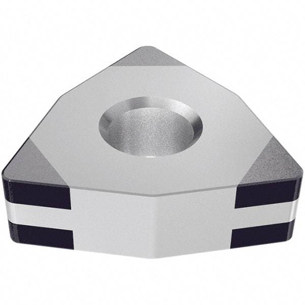 Iscar - WNGA433 TMC Grade IB55 CBN Turning Insert - Uncoated, 80° Trigon, 1/2" Inscr Circle, 3/16" Thick, 3/64" Corner Radius - Eagle Tool & Supply