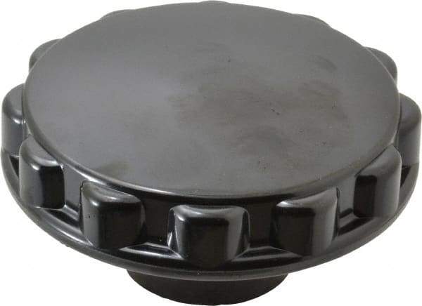 Gibraltar - 3" Head, Fluted Knob - Bushing with Set Screw, Phenolic, with Glossy Finish - Eagle Tool & Supply