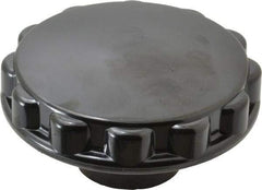 Gibraltar - 3" Head, Fluted Knob - Bushing with Set Screw, Phenolic, with Glossy Finish - Eagle Tool & Supply