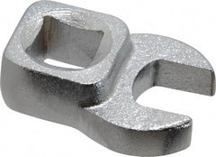 Blackhawk by Proto - 7/16" 3/8" Drive Chrome Open End Crowfoot Wrench - 1-7/32" OAL - Eagle Tool & Supply