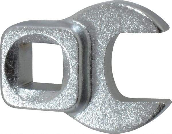 Blackhawk by Proto - 9/16" 3/8" Drive Chrome Open End Crowfoot Wrench - 1-13/32" OAL - Eagle Tool & Supply