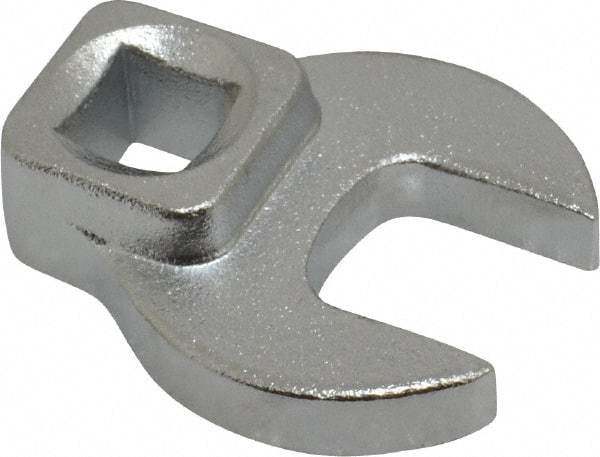 Blackhawk by Proto - 15mm 3/8" Drive Chrome Open End Crowfoot Wrench - 1-19/32" OAL - Eagle Tool & Supply