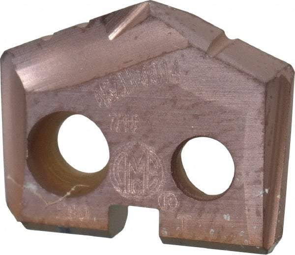 Allied Machine and Engineering - 7/16" Diam x 3/32" Thick, Seat Code Z, 132° Included Angle Spade Drill Insert - AM200 Coated, Cobalt, Grade Super Cobalt, Series GEN2 T-A - Eagle Tool & Supply