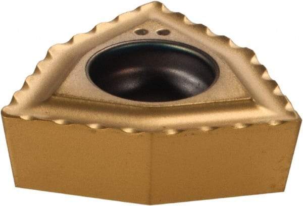 Komet - WOEX080404 13 Grade BK8425 Carbide Indexable Drill Insert - TiAlN/TiN Finish, Trigon, 12mm Inscribed Circle - Eagle Tool & Supply