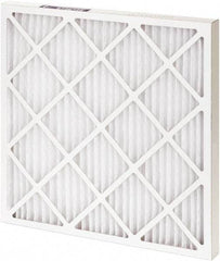 Made in USA - 20" Noml Height x 25" Noml Width x 1" Noml Depth, 35% Capture Efficiency, Wire-Backed Pleated Air Filter - MERV 8, Synthetic, Integrated Paperboard Frame, 300 Max FPM, 1,050 CFM, For Any Unit - Eagle Tool & Supply
