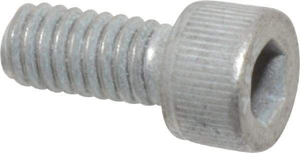 Value Collection - #8-32 UNC Hex Socket Drive, Socket Cap Screw - Alloy Steel, Zinc-Plated Finish, Fully Threaded, 3/8" Length Under Head - Eagle Tool & Supply