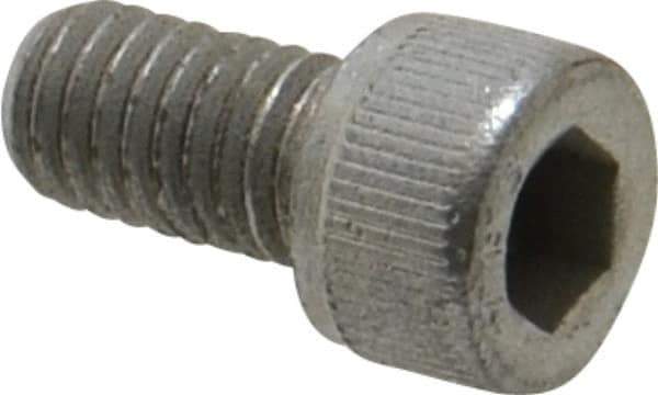 Value Collection - #10-32 UNF Hex Socket Drive, Socket Cap Screw - Alloy Steel, Zinc-Plated Finish, Fully Threaded, 3/8" Length Under Head - Eagle Tool & Supply