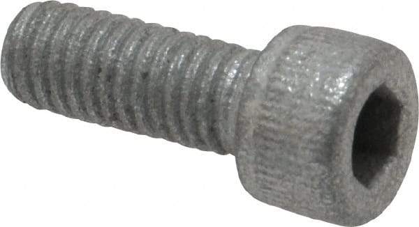 Value Collection - #10-32 UNF Hex Socket Drive, Socket Cap Screw - Alloy Steel, Zinc-Plated Finish, Fully Threaded, 1/2" Length Under Head - Eagle Tool & Supply