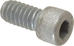 Value Collection - 1/4-20 UNC Hex Socket Drive, Socket Cap Screw - Alloy Steel, Zinc-Plated Finish, Fully Threaded, 1/2" Length Under Head - Eagle Tool & Supply