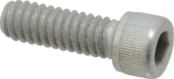 Value Collection - 1/4-20 UNC Hex Socket Drive, Socket Cap Screw - Alloy Steel, Zinc-Plated Finish, Fully Threaded, 3/4" Length Under Head - Eagle Tool & Supply