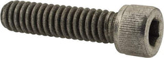 Value Collection - 1/4-20 UNC Hex Socket Drive, Socket Cap Screw - Alloy Steel, Zinc-Plated Finish, Fully Threaded, 1" Length Under Head - Eagle Tool & Supply