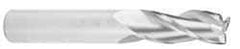Kennametal - 1", 3" LOC, 1" Shank Diam, 5-1/2" OAL, 3 Flute, Solid Carbide Square End Mill - Single End, Uncoated, Spiral Flute, 37° Helix, Centercutting, Right Hand Cut, Right Hand Flute, Series AADE - Eagle Tool & Supply