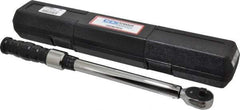 CDI - 3/8" Drive Click Type Adjustable Clicker Torque Wrench - 16.9 N/m to 132 N/m Torque, 16" OAL, 0.7 N/m Graduation - Eagle Tool & Supply