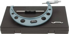 Mitutoyo - 6 to 7" Range, 0.001" Graduation, Mechanical Outside Micrometer - Ratchet Stop Thimble, Accurate to 0.0002" - Eagle Tool & Supply