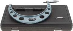 Mitutoyo - 8 to 9" Range, 0.001" Graduation, Mechanical Outside Micrometer - Ratchet Stop Thimble, Accurate to 0.0002" - Eagle Tool & Supply