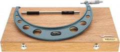 Mitutoyo - 11 to 12" Range, 0.001" Graduation, Mechanical Outside Micrometer - Ratchet Stop Thimble, Accurate to 0.00025" - Eagle Tool & Supply