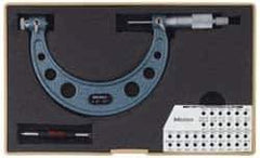 Mitutoyo - 5 to 6" Range, Mechanical Screw Thread Micrometer - Ratchet Stop Thimble, 0.001" Graduation, 0.00025" Accuracy - Eagle Tool & Supply