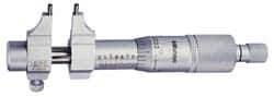 Mitutoyo - 5 to 30 mm Range, Carbide Satin Chrome Coated, Mechanical Inside Caliper Micrometer - 0.001 Inch Graduation, 0.01 mm Graduation, 0.005 mm Accuracy - Eagle Tool & Supply