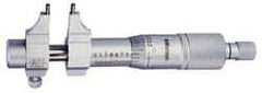 Mitutoyo - 5 to 30 mm Range, Carbide Satin Chrome Coated, Mechanical Inside Caliper Micrometer - 0.001 Inch Graduation, 0.01 mm Graduation, 0.005 mm Accuracy - Eagle Tool & Supply