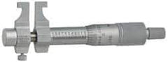 Mitutoyo - 25 to 50 mm Range, Carbide Satin Chrome Coated, Mechanical Inside Caliper Micrometer - 0.001 Inch Graduation, 0.01 mm Graduation, 0.006 mm Accuracy - Eagle Tool & Supply