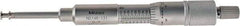 Mitutoyo - 0.06 to 1.05 Inch Inside Measurement, 0 to 1 Inch Outside Measurement, Mechanical Groove Micrometer - 0.001 Inch Graduation, 0.0004 Inch Accuracy, 0.25 Inch Measuring Disc Diameter - Eagle Tool & Supply