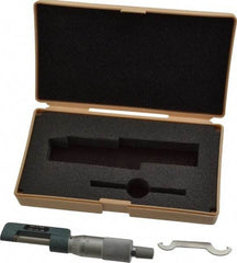 Mitutoyo - 0 to 1" Range, Mechanical Hub Micrometer - 0.001" Graduation, 0.0001" Accuracy - Eagle Tool & Supply