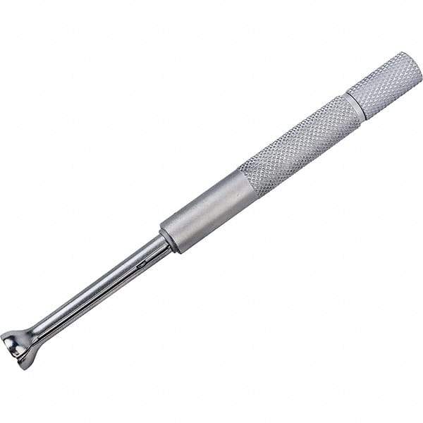 Mitutoyo - 0.4 to 0.5 Inch Measurement, Small Hole Gage - 4-1/4 Inch Overall Length, Half Ball - Eagle Tool & Supply