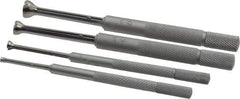 Mitutoyo - 1/8 to 1/2 Inch Measurement, Small Hole Gage Set - 90, 97.6, 102.8 and 108mm Long, Half Ball, Includes Pouch - Eagle Tool & Supply