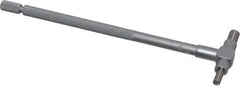 Mitutoyo - 3/4 to 1-1/4 Inch, 4.3307 Inch Overall Length, Telescoping Gage - Satin Chrome Finish - Eagle Tool & Supply