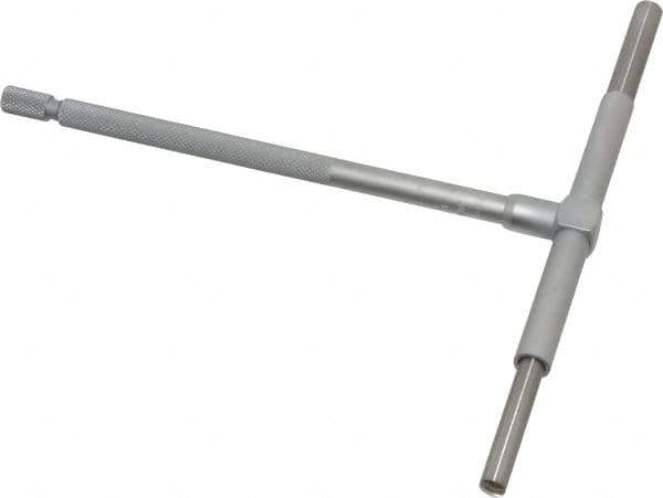 Mitutoyo - 3-1/2 to 6 Inch, 5.9055 Inch Overall Length, Telescoping Gage - Satin Chrome Finish - Eagle Tool & Supply