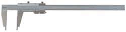 Mitutoyo - 0 to 60" Stainless Steel Vernier Caliper - 0.02mm Graduation, 180mm Jaw Depth, 0.004" Accuracy - Eagle Tool & Supply