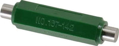 Mitutoyo - 2 Inch Long, Accuracy Up to 0.0001 Inch, Flat End Micrometer Calibration Standard - Use with Outside Micrometer, Includes Heat Insulating Handle - Eagle Tool & Supply