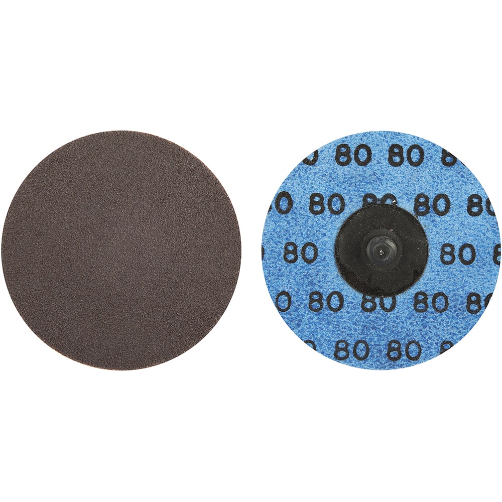 Norton - 3" 80 Grit Aluminum Oxide Quick Change Disc - Eagle Tool & Supply