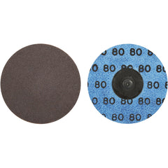 Norton - 3" 80 Grit Aluminum Oxide Quick Change Disc - Eagle Tool & Supply